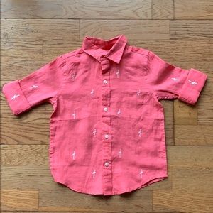Janie and Jack Linen Button Down